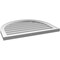 Ekena Millwork Round Top Surface Mount PVC Gable Vent w/ 2"W x 1-1/2"P Brickmould Frame, 28"W x 22"H GVPRT28X2202SN - alternate 3
